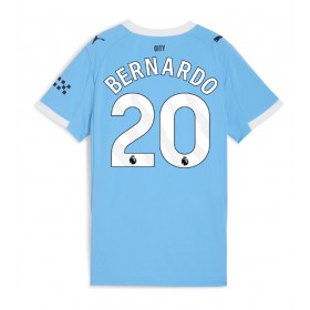 Dámské fotbalový oblečení Manchester City Bernardo Silva #20 Domácí košile 2025-26 Krátkým Rukávem